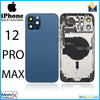 iPhone 12 Pro Max Back Housing W Small (US Version) (Pacific Blue)