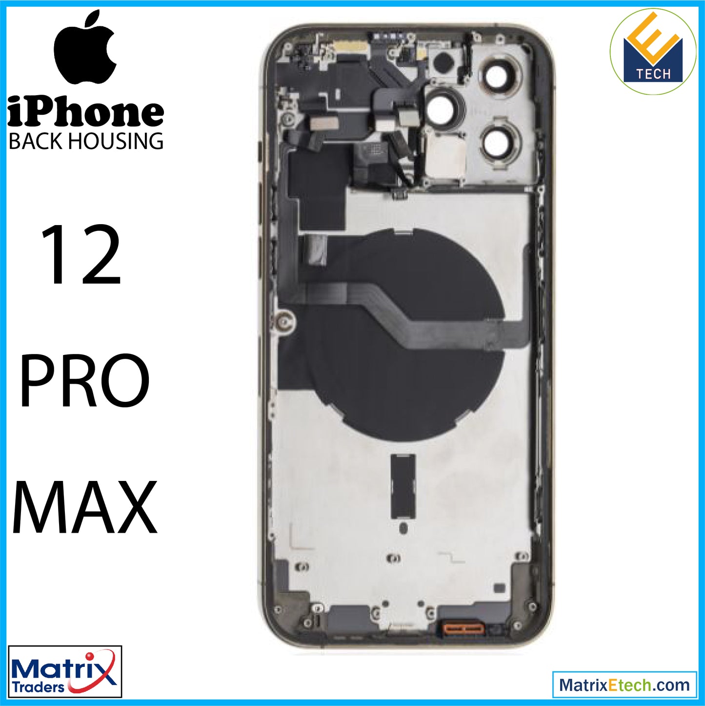 iPhone 12 Pro Max Back Housing W Small (International Version)