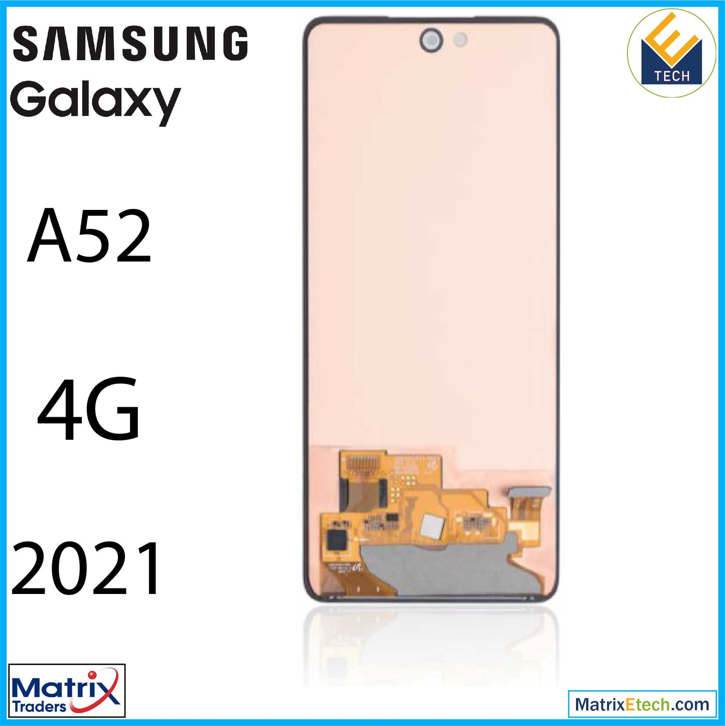 Samsung A52 4G (A525  2021) OLED Assembly Without Frame (Refurbished) (All Colors)