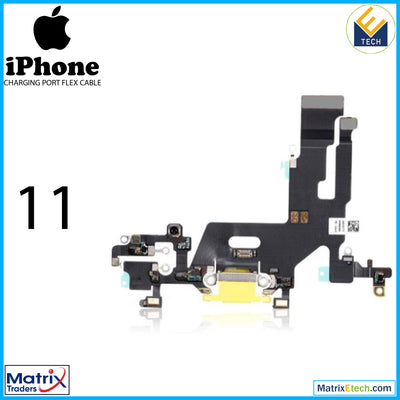 iPhone 11 Charging Port Flex Cable (Premium) (Yellow)