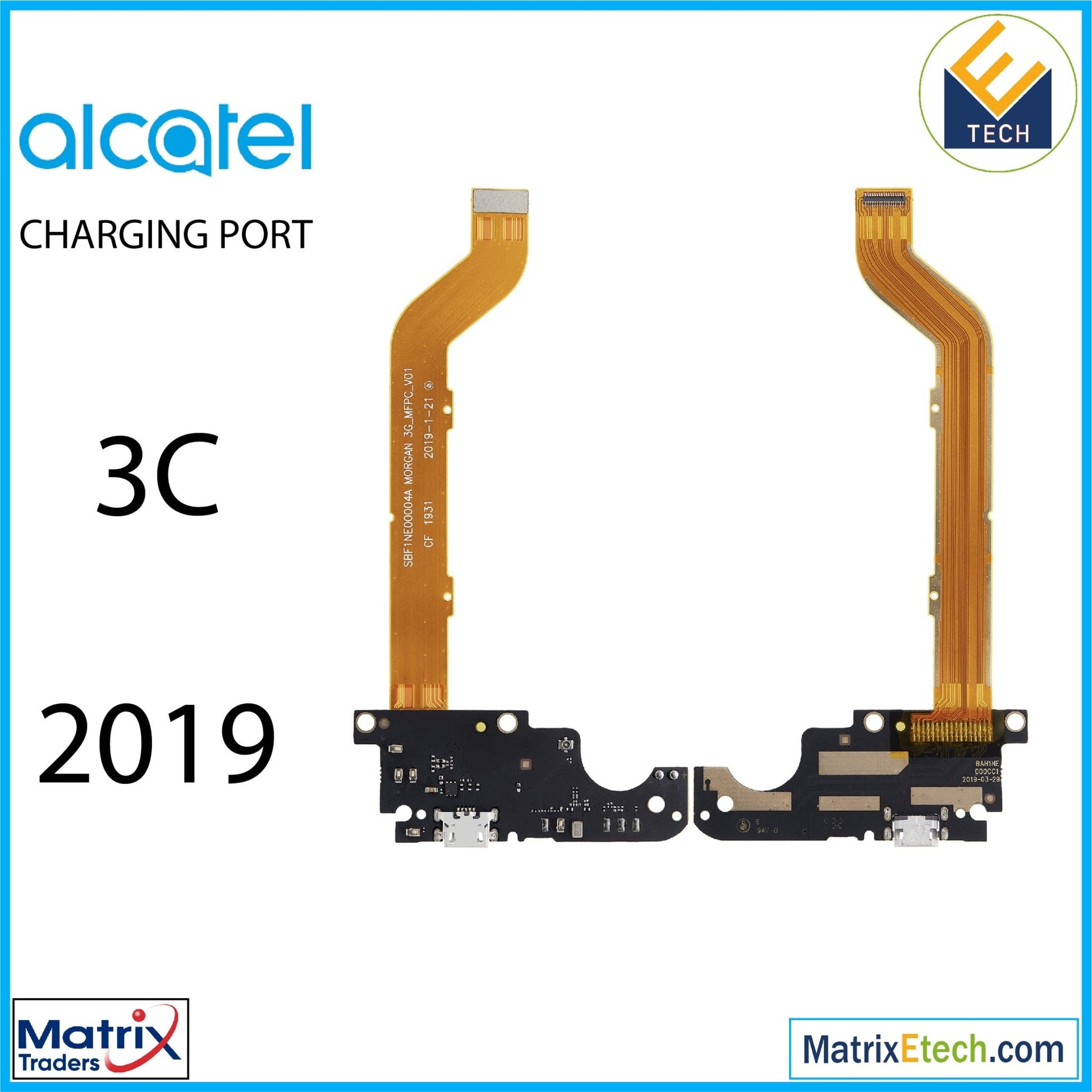 Alcatel 3C (5006 2019) Charging Port Flex Cable (Aftermarket Plus) - Matrix Traders