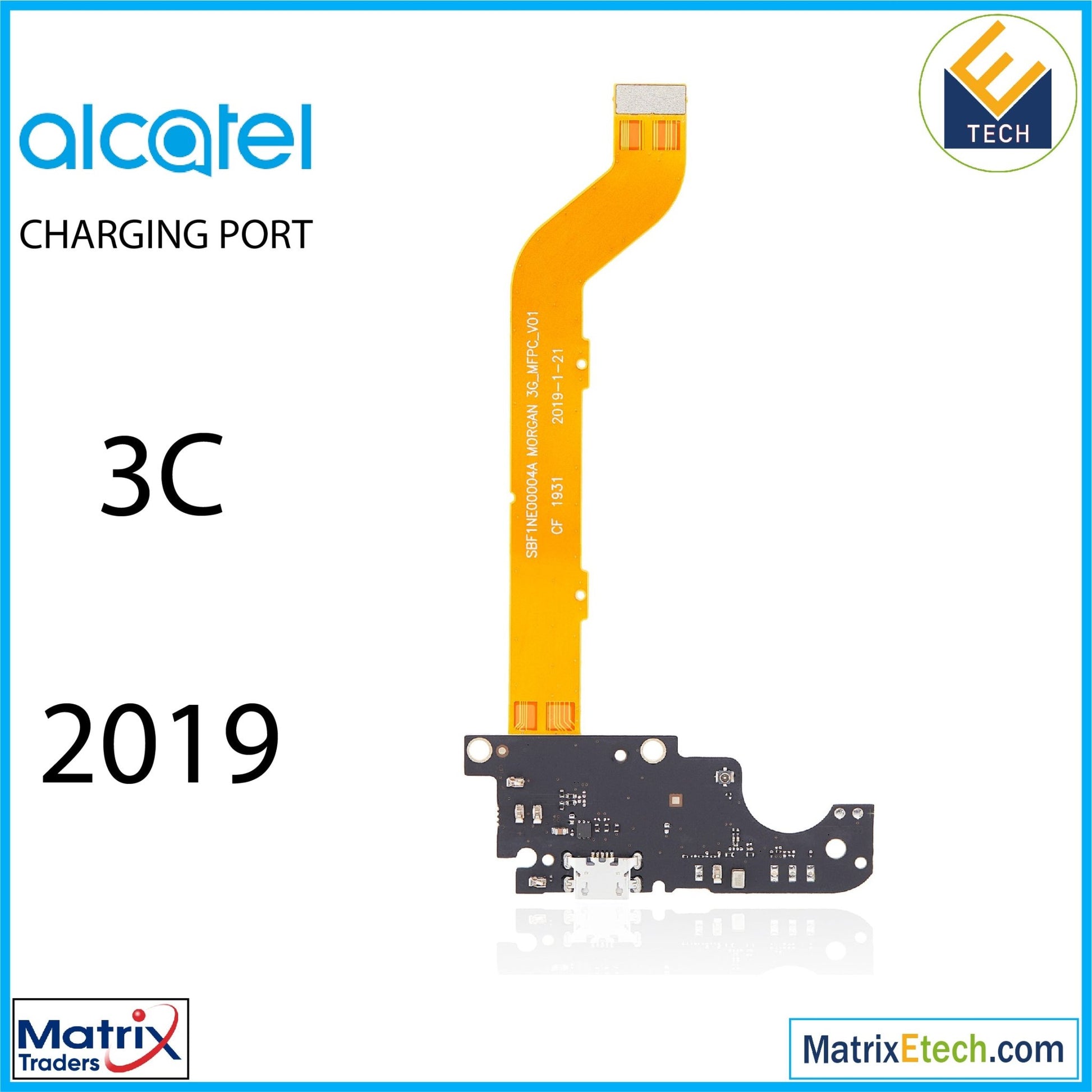 Alcatel 3C (5006 2019) Charging Port Flex Cable (Premium) - Matrix Traders