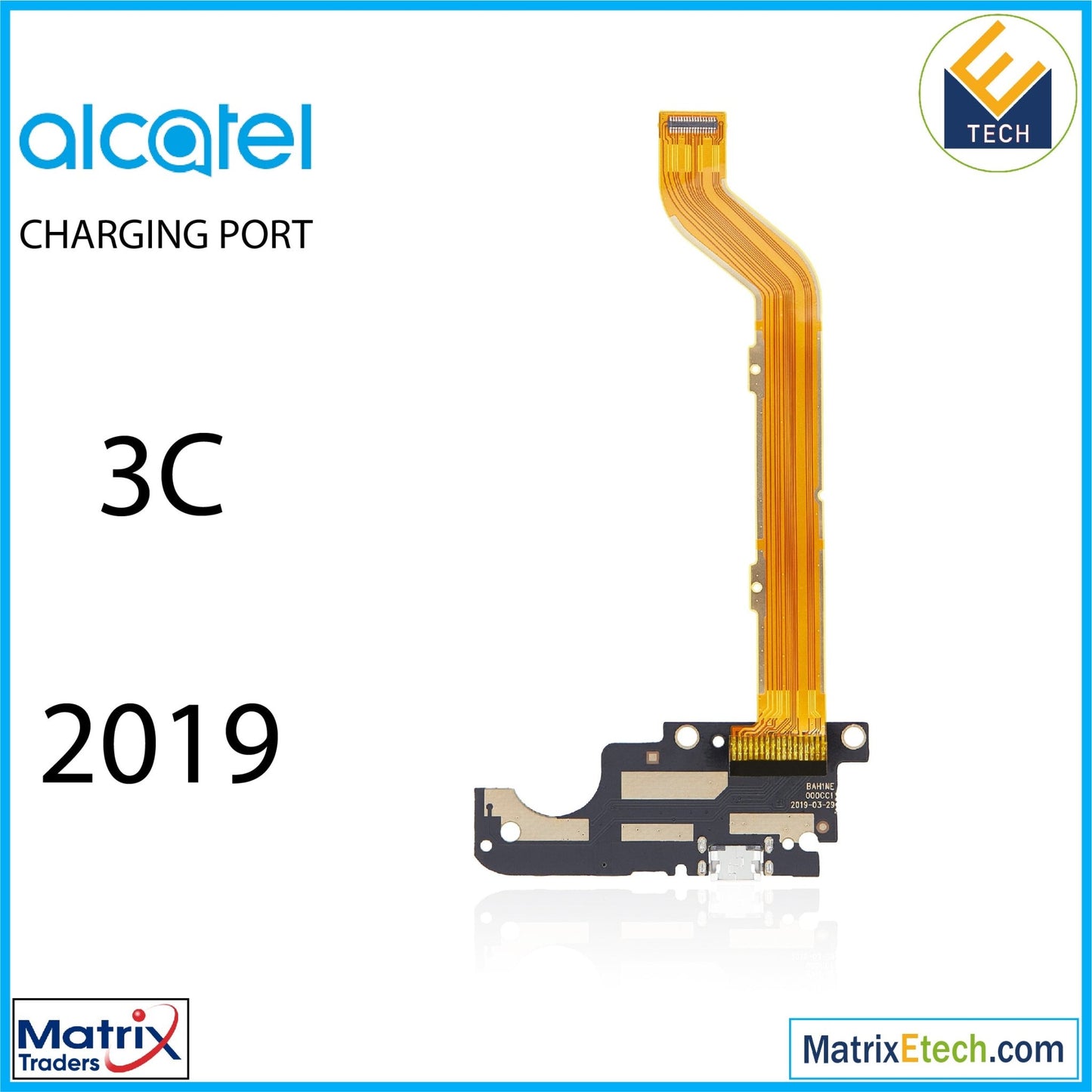 Alcatel 3C (5006 2019) Charging Port Flex Cable (Premium) - Matrix Traders