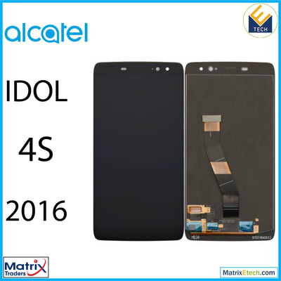 Alcatel Idol 4S (607O 2016) OLED Assembly Without Frame (Refurbished) (Black) - Matrix Traders