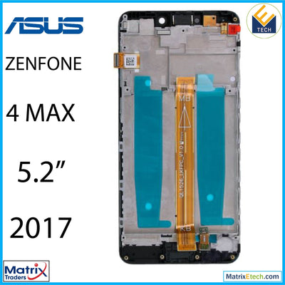 Asus ZenFone 4 Max 5.2 (ZC520KL 2017) LCD Assembly With Frame (Refurbished) (Black) - Matrix Traders