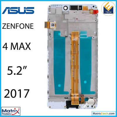 Asus ZenFone 4 Max 5.2 (ZC520KL 2017) LCD Assembly With Frame (Refurbished) (White) - Matrix Traders