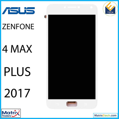 Asus ZenFone 4 Max Plus (ZC554KL 2017) LCD Assembly With Frame (Refurbished) (White) - Matrix Traders