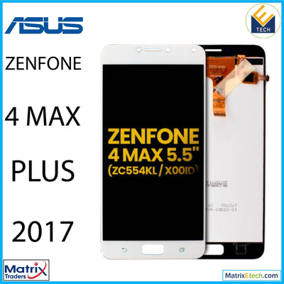 Asus ZenFone 4 Max Plus (ZC554KL 2017) LCD Assembly Without Frame (Refurbished) (White) - Matrix Traders