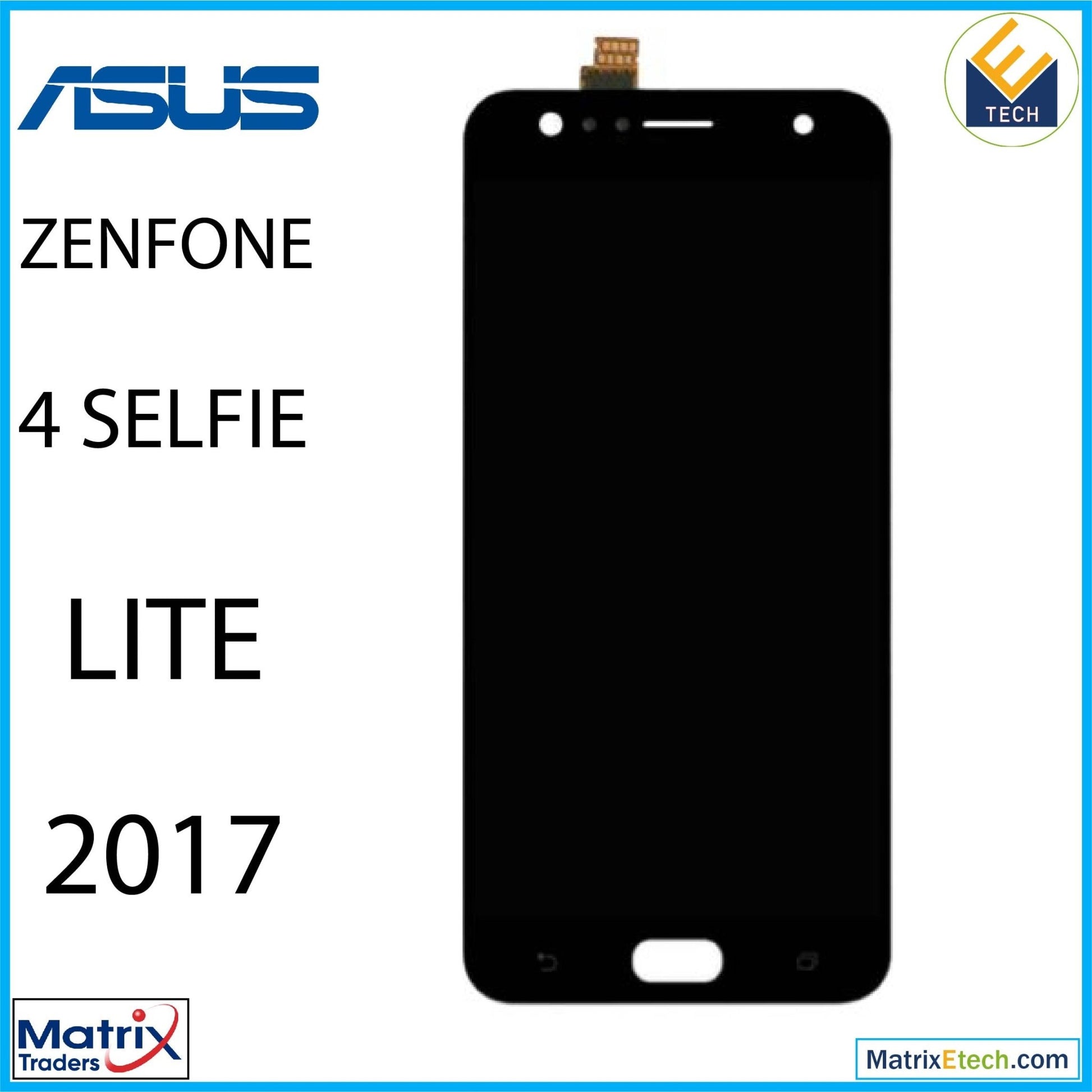 Asus ZenFone 4 Selfie Lite (ZB553KL 2017) LCD Assembly Without Frame (Refurbished) (Black) - Matrix Traders