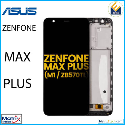 Asus Zenfone Max Plus (M1) ZB570TL LCD Assembly With Frame (Refurbished) (All Colors) - Matrix Traders