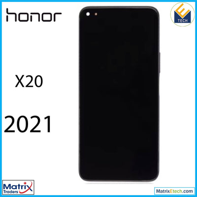 Honor X20 (2021) LCD Assembly With Frame (Refurbished) (Starry Black) - Matrix Traders