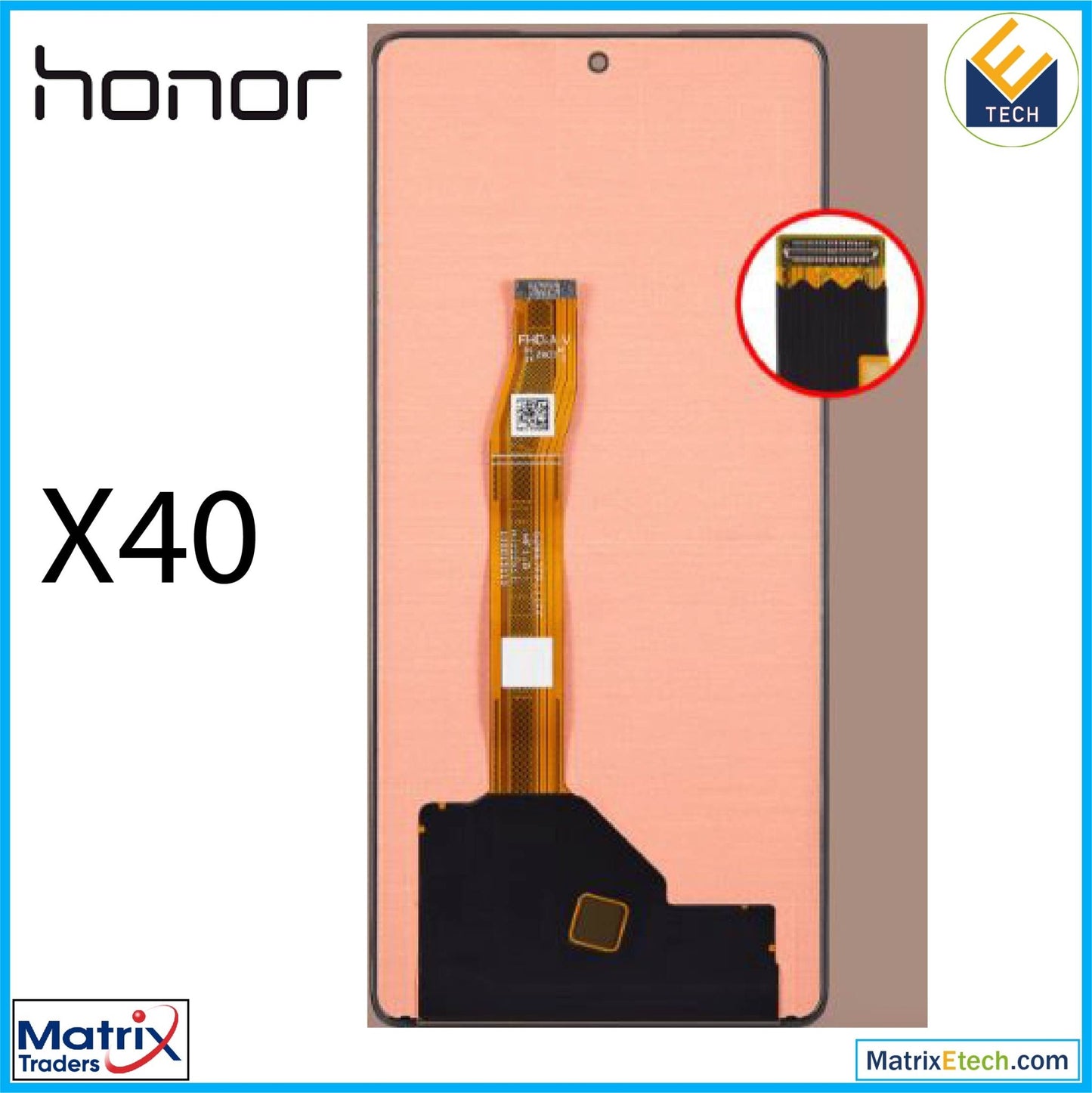 Honor X40 LED Assembly Without Frame (Refurbished) (All Colors) - Matrix Traders