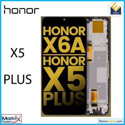 Honor X5 Plus LCD Assembly With Frame (Refurbished) (All Colors) - Matrix Traders