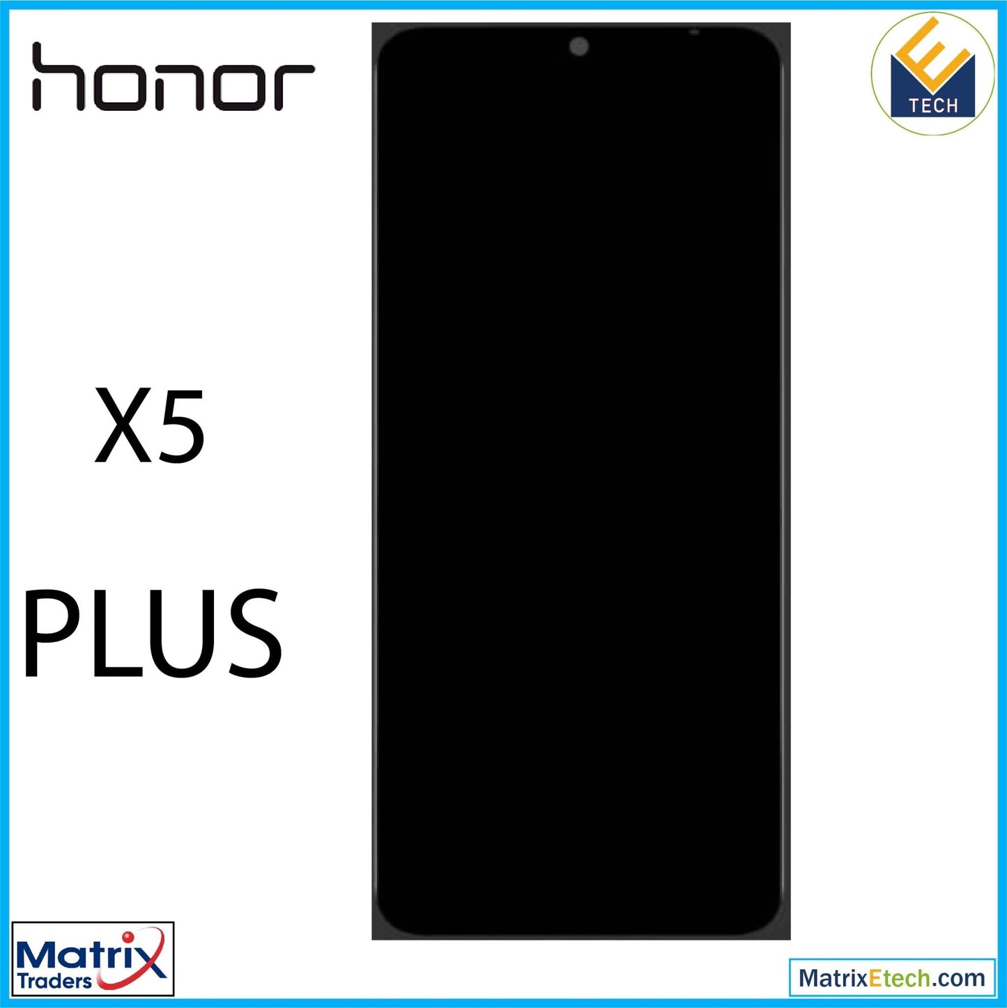 Honor X5 Plus LCD Assembly Without Frame (Refurbished) (All Colors) - Matrix Traders