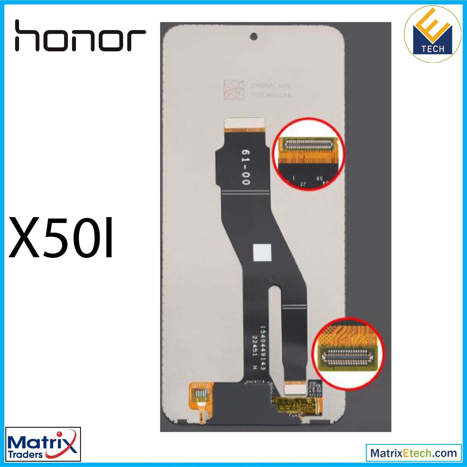 Honor X50i LCD Assembly Without Frame (Refurbished) (All Colors) - Matrix Traders