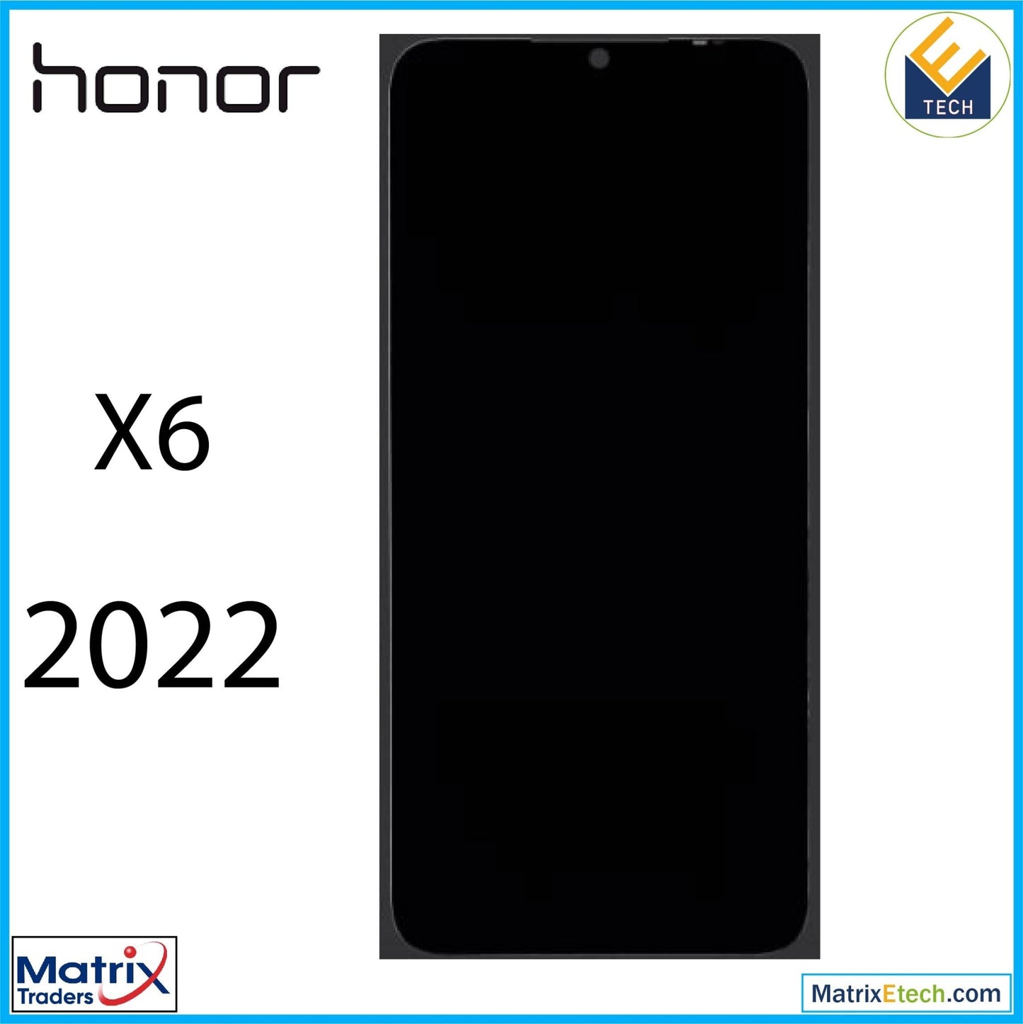 Honor X6 (2022) LCD Assembly Without Frame (Refurbished) (All Colors) - Matrix Traders