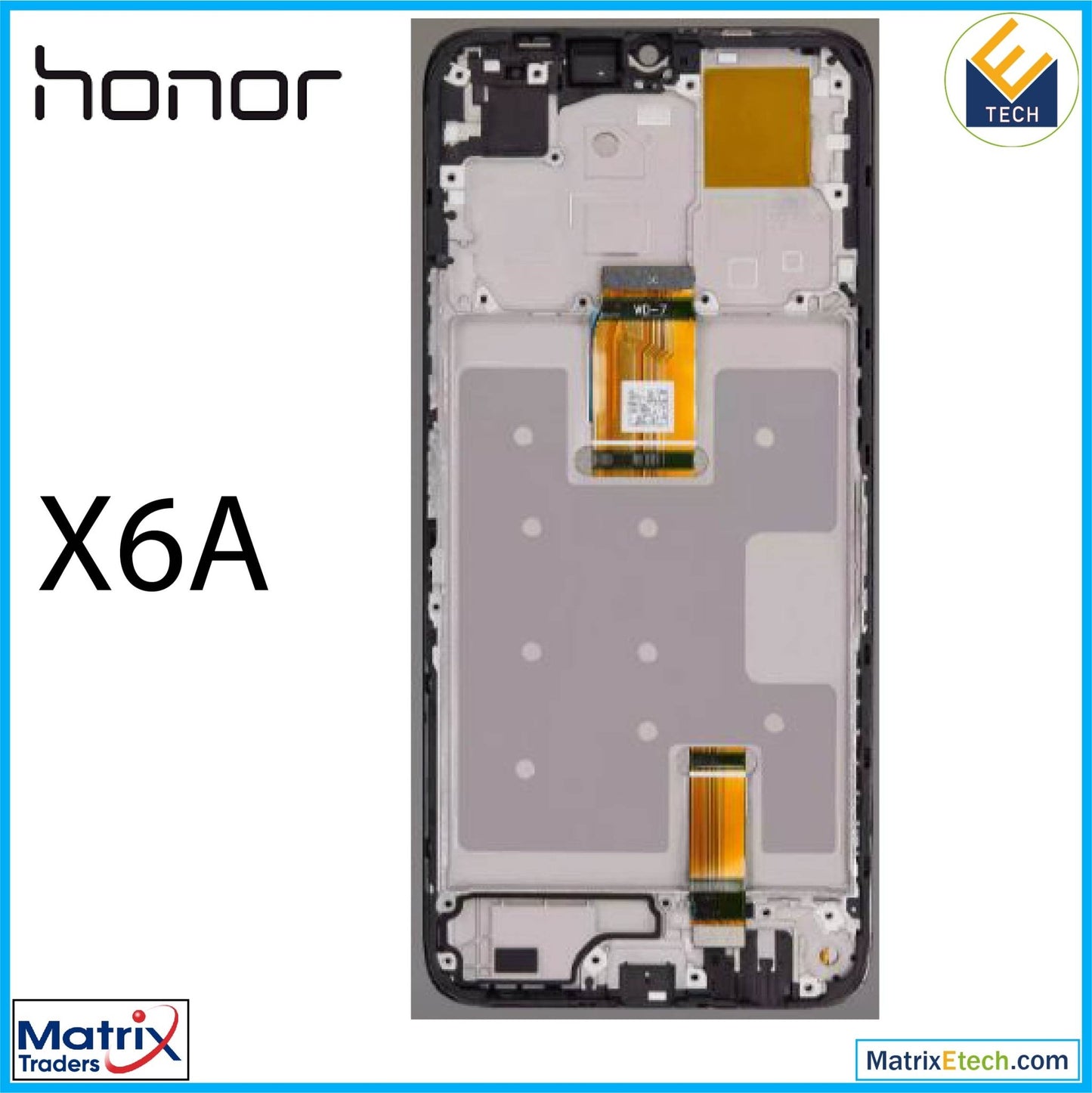 Honor X6A LCD Assembly With Frame (Refurbished) (All Colors) - Matrix Traders