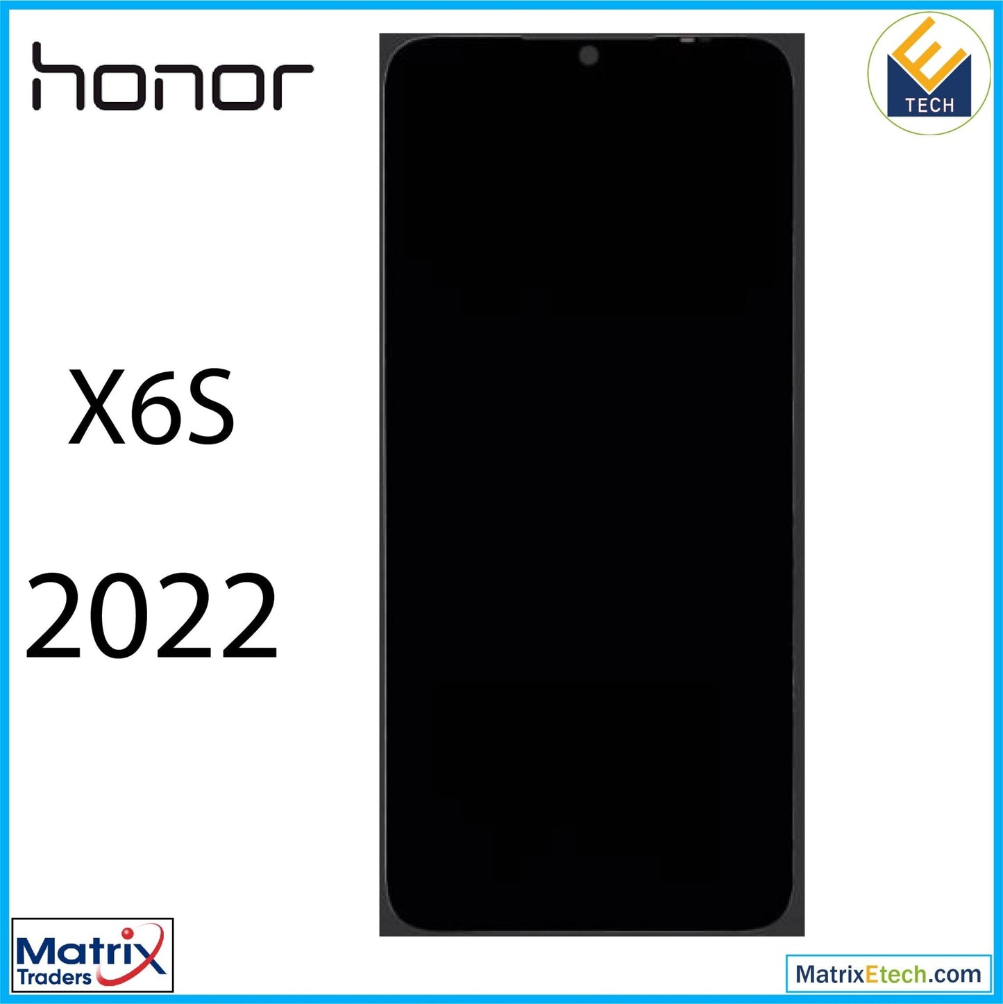 Honor X6S (2022) LCD Assembly Without Frame (Refurbished) (All Colors) - Matrix Traders