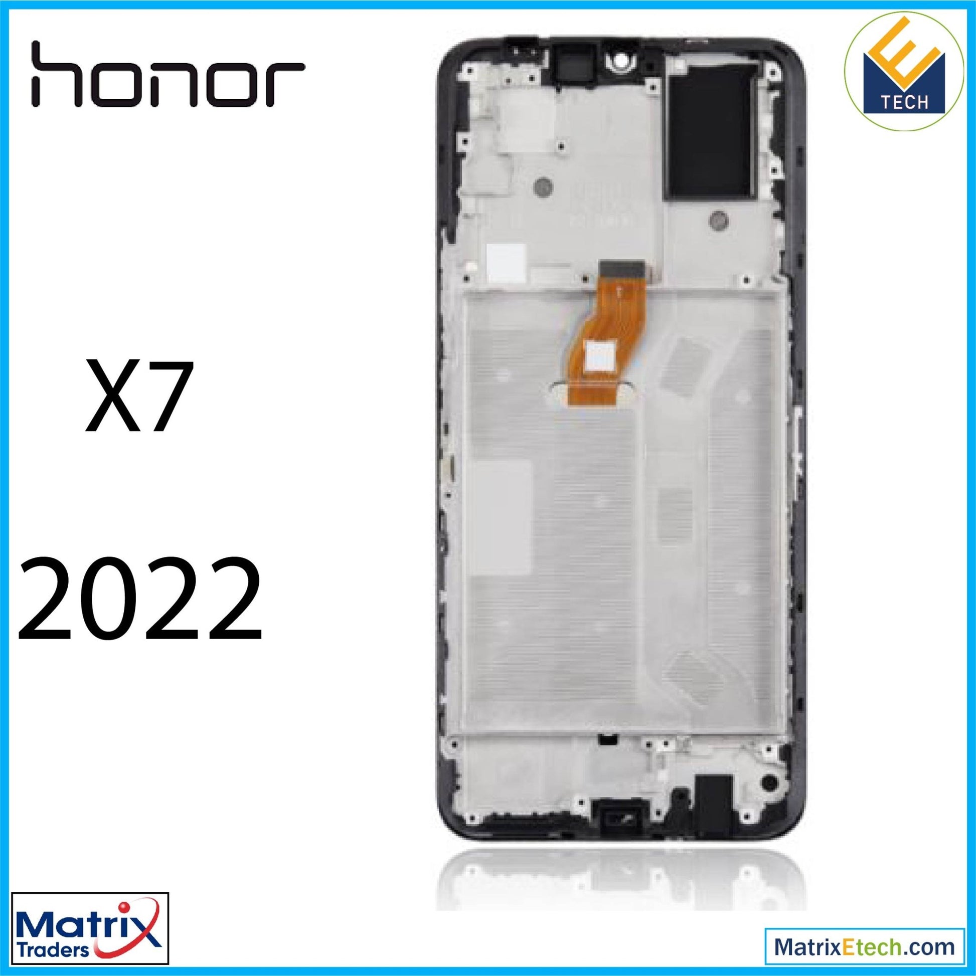 Honor X7 (2022) LCD Assembly With Frame (Refurbished) (All Colors) - Matrix Traders