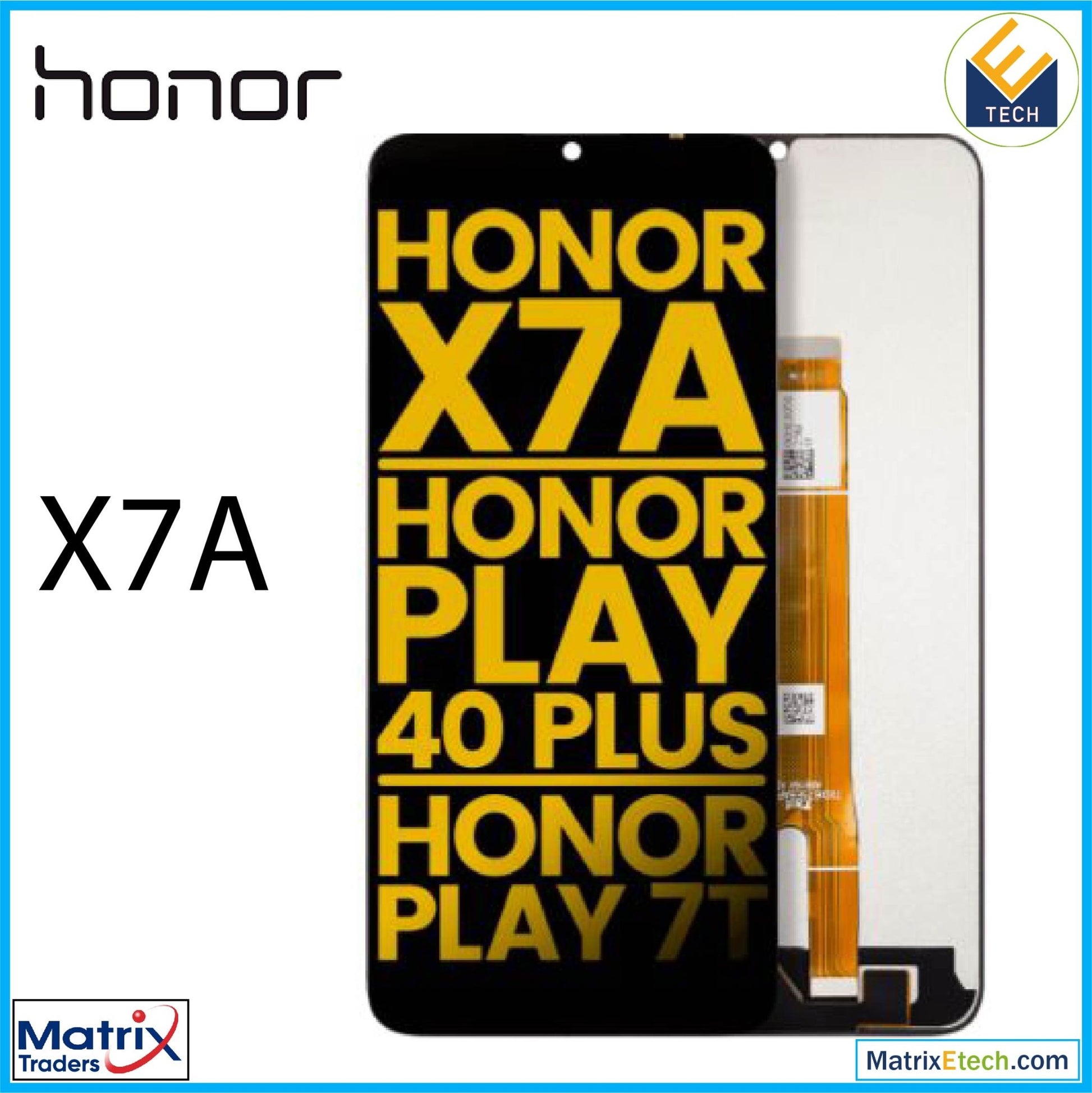 Honor X7A LCD Assembly Without Frame (Refurbished) (All Colors) - Matrix Traders