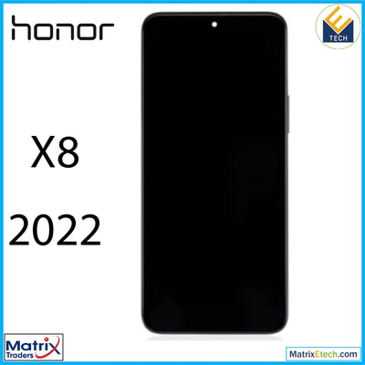 Honor X8 (2022) LCD Assembly With Frame (Refurbished) (Black) - Matrix Traders