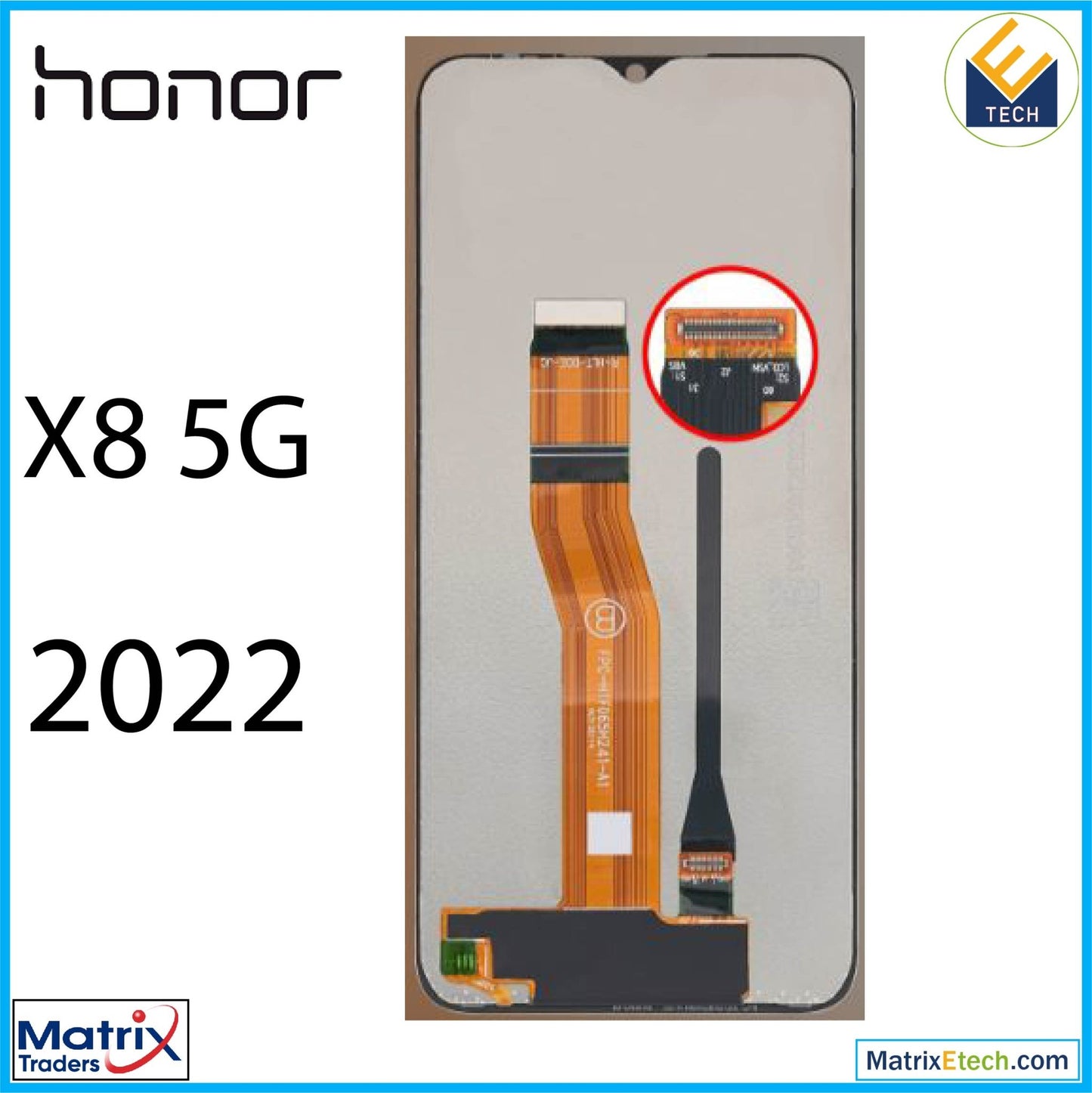 Honor X8 5G (2022) LCD Assembly Without Frame (Refurbished) (All Colors) - Matrix Traders