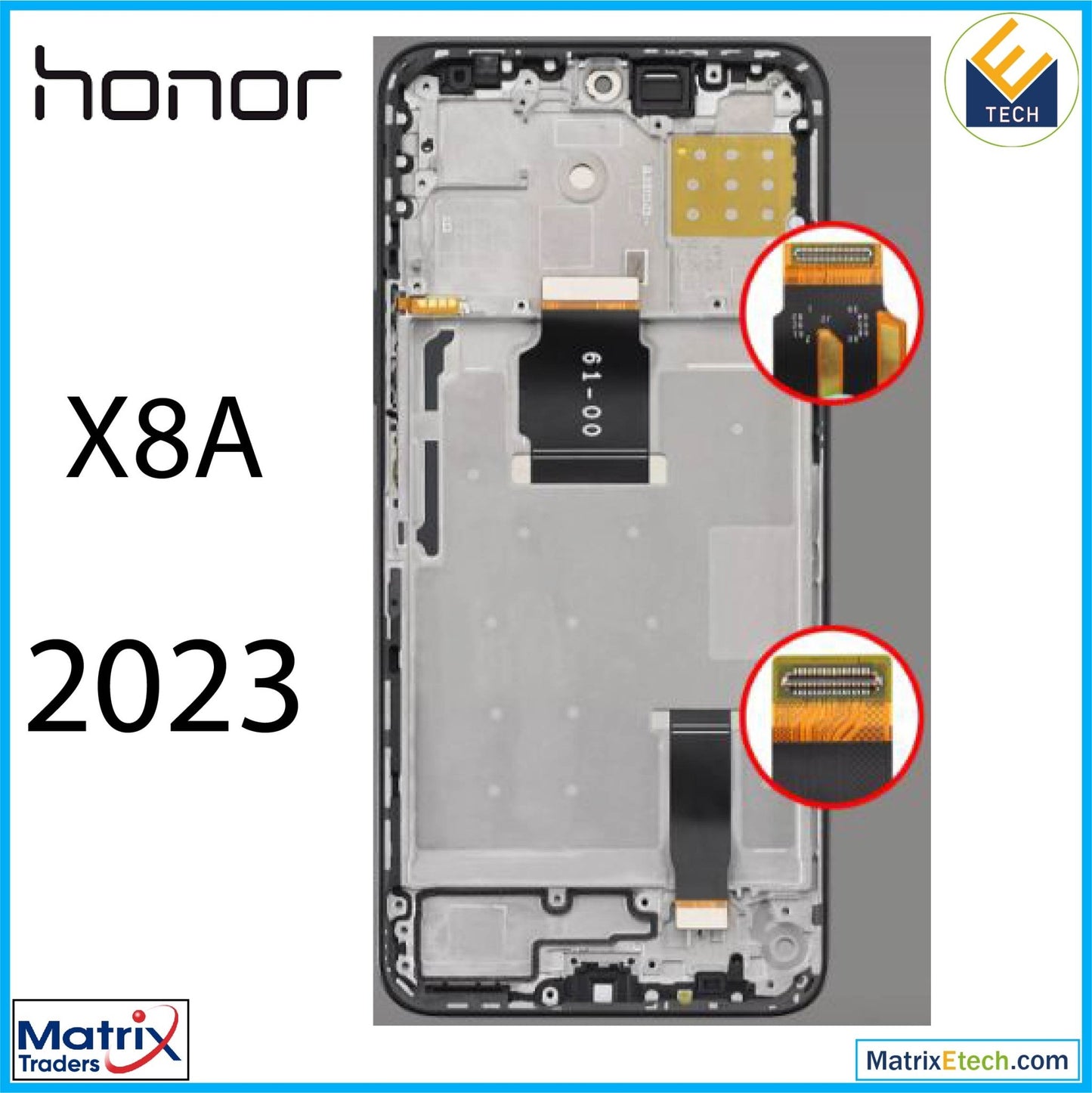 Honor X8a (2023) LCD Assembly Without Frame (Refurbished) (All Colors) - Matrix Traders