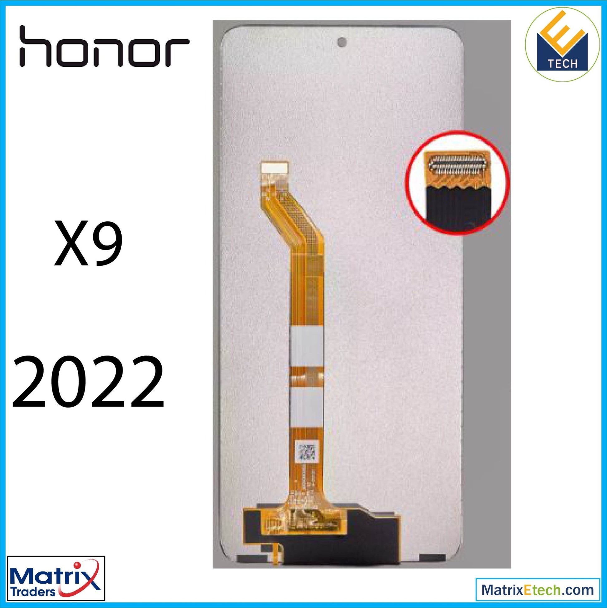 Honor X9 (2022) LCD Assembly Without Frame (Refurbished) (All Colors) - Matrix Traders