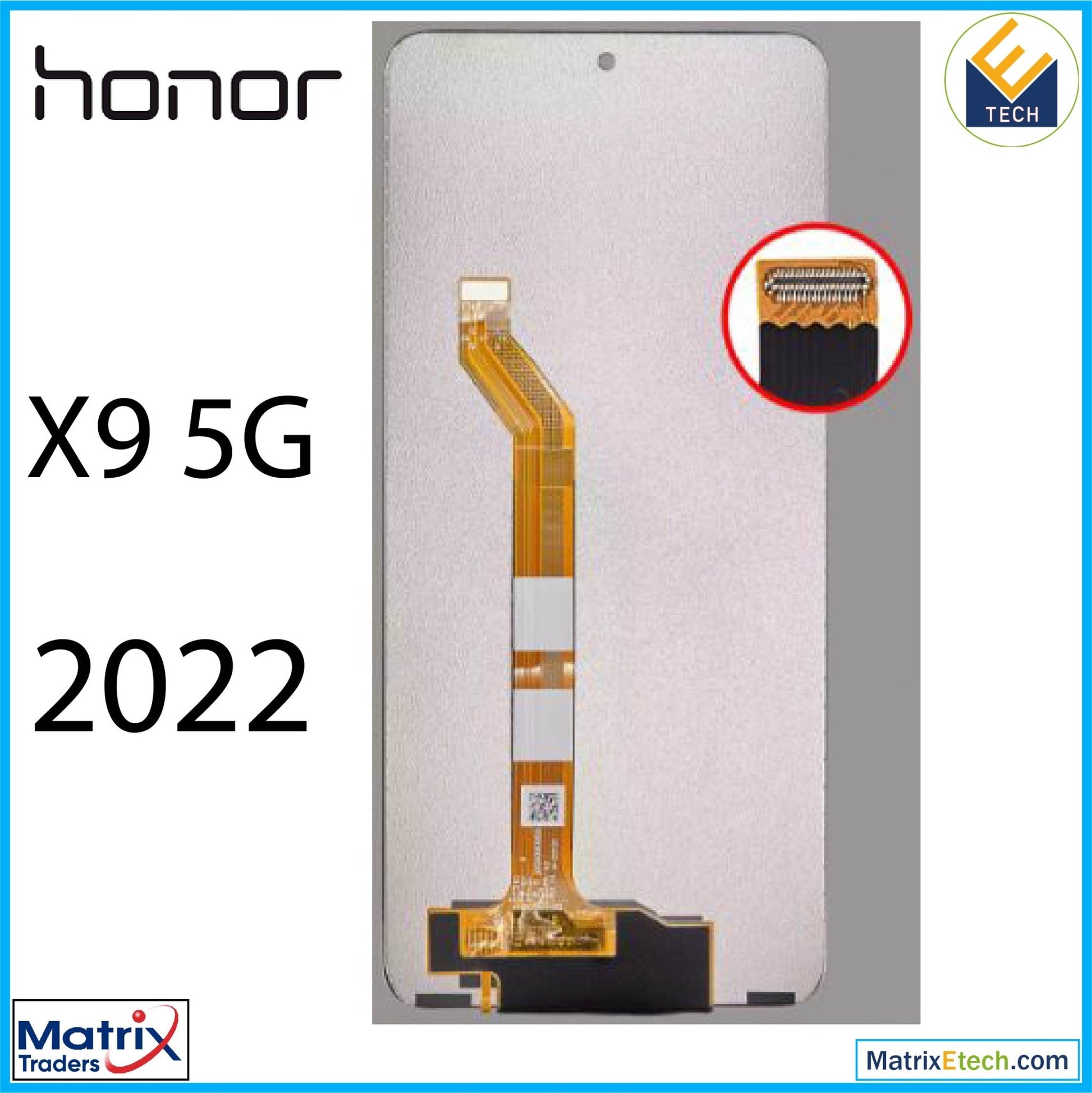 Honor X9 5G (2022) LCD Assembly Without Frame (Refurbished) (All Colors) - Matrix Traders