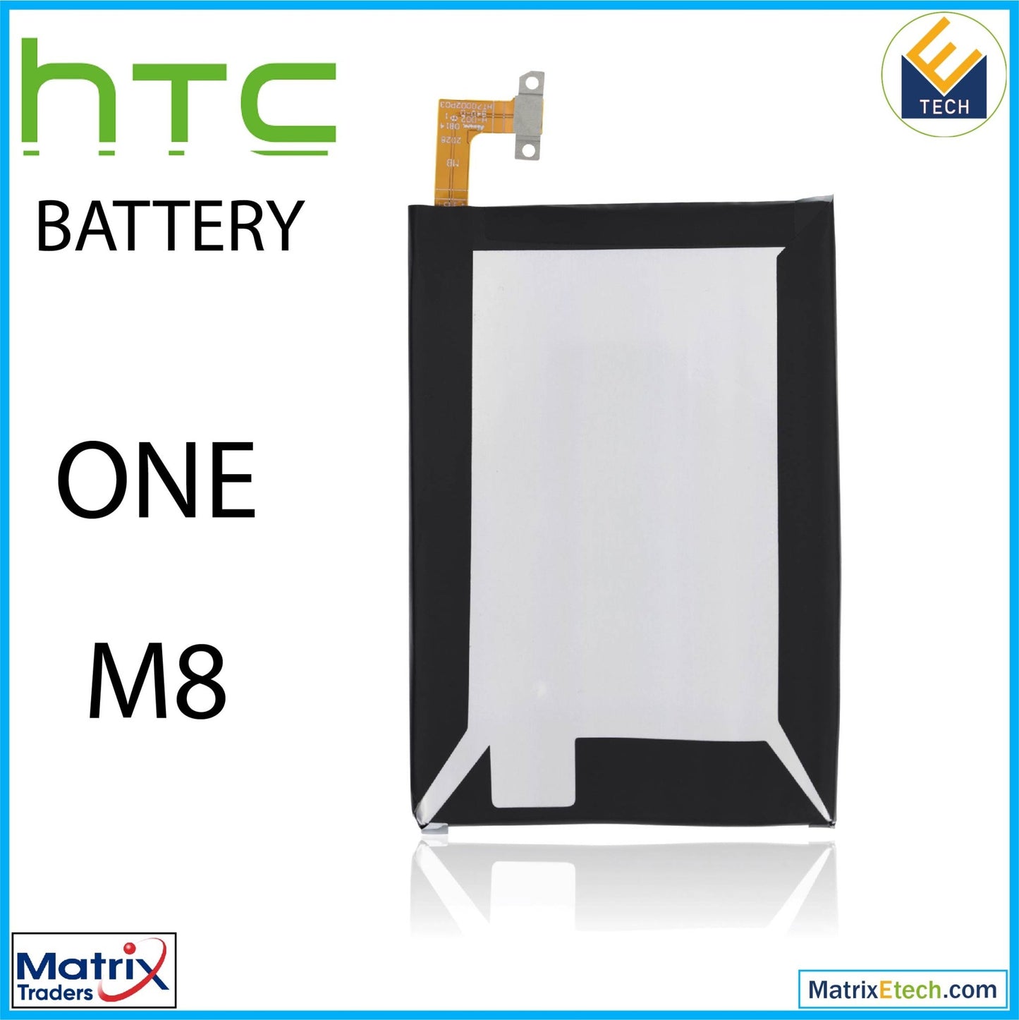 HTC One M8 Replacement Battery (B0P6B100) (Normal) - Matrix Traders