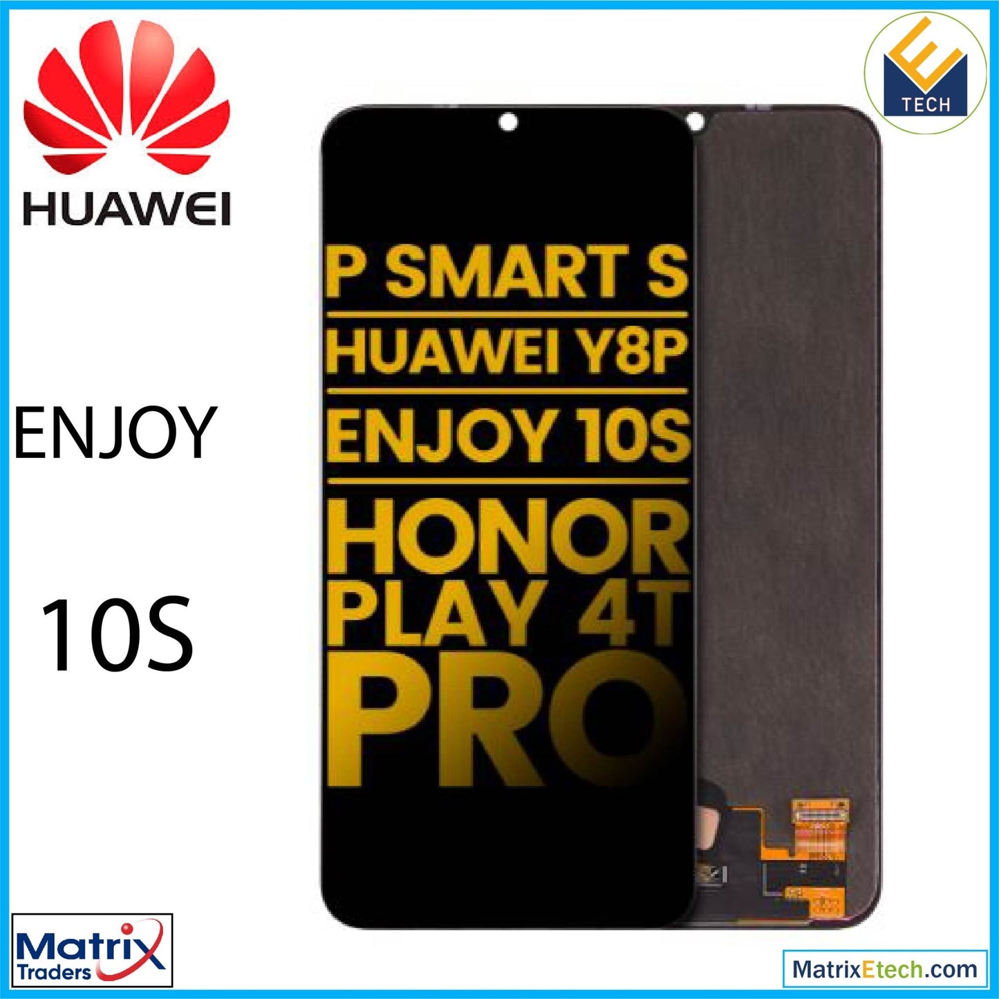 Huawei Enjoy 10s OLED Assembly Without Frame (Refurbished) (All Colors) - Matrix Traders