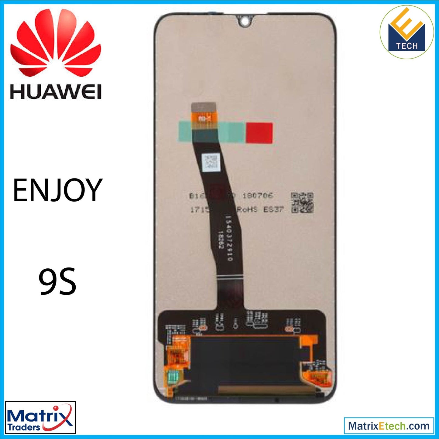 Huawei Enjoy 9S LCD Assembly Without Frame (Refurbished) (All Colors) - Matrix Traders