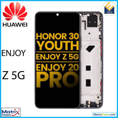 Huawei Enjoy Z 5G LCD Assembly With Frame (Refurbished) (Magic Night Black) - Matrix Traders