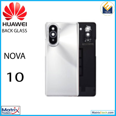 Huawei Nova 10 Back cover Glass With Camera Lens (Gold) - Matrix Traders