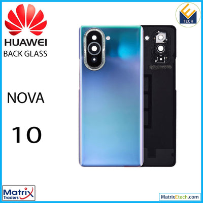 Huawei Nova 10 Back cover Glass With Camera Lens (Violet) - Matrix Traders