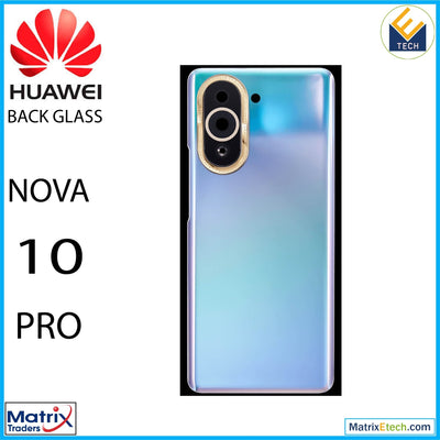 Huawei Nova 10 Pro Back cover Glass With Camera Lens (Violet) - Matrix Traders