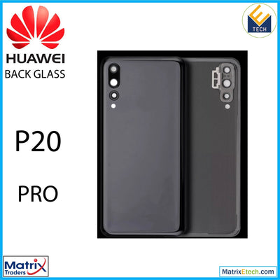 Huawei P20 Pro Back cover Glass With Camera Lens (Black) - Matrix Traders