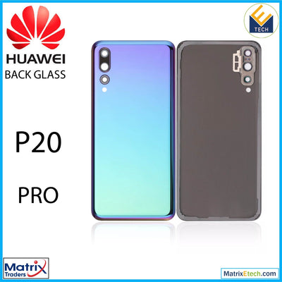 Huawei P20 Pro Back cover Glass With Camera Lens (Twilight) - Matrix Traders