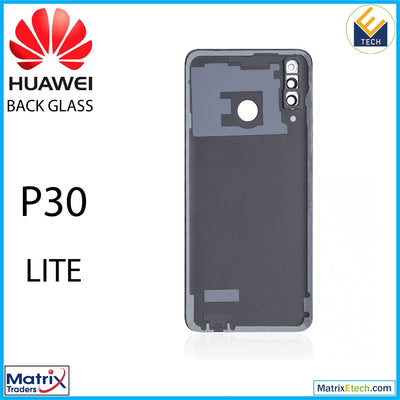 Huawei P30 Lite Back cover Glass With Camera Lens (4GB RAM Without Logo) (Midnight Black) - Matrix Traders