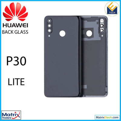 Huawei P30 Lite Back cover Glass With Camera Lens (4GB RAM Without Logo) (Midnight Black) - Matrix Traders