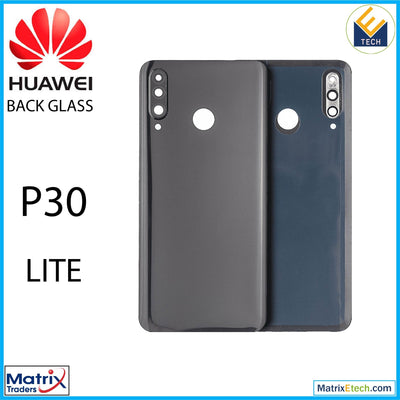 Huawei P30 Lite Back cover Glass With Camera Lens (6GB RAM Without Logo) (Midnight Black) - Matrix Traders