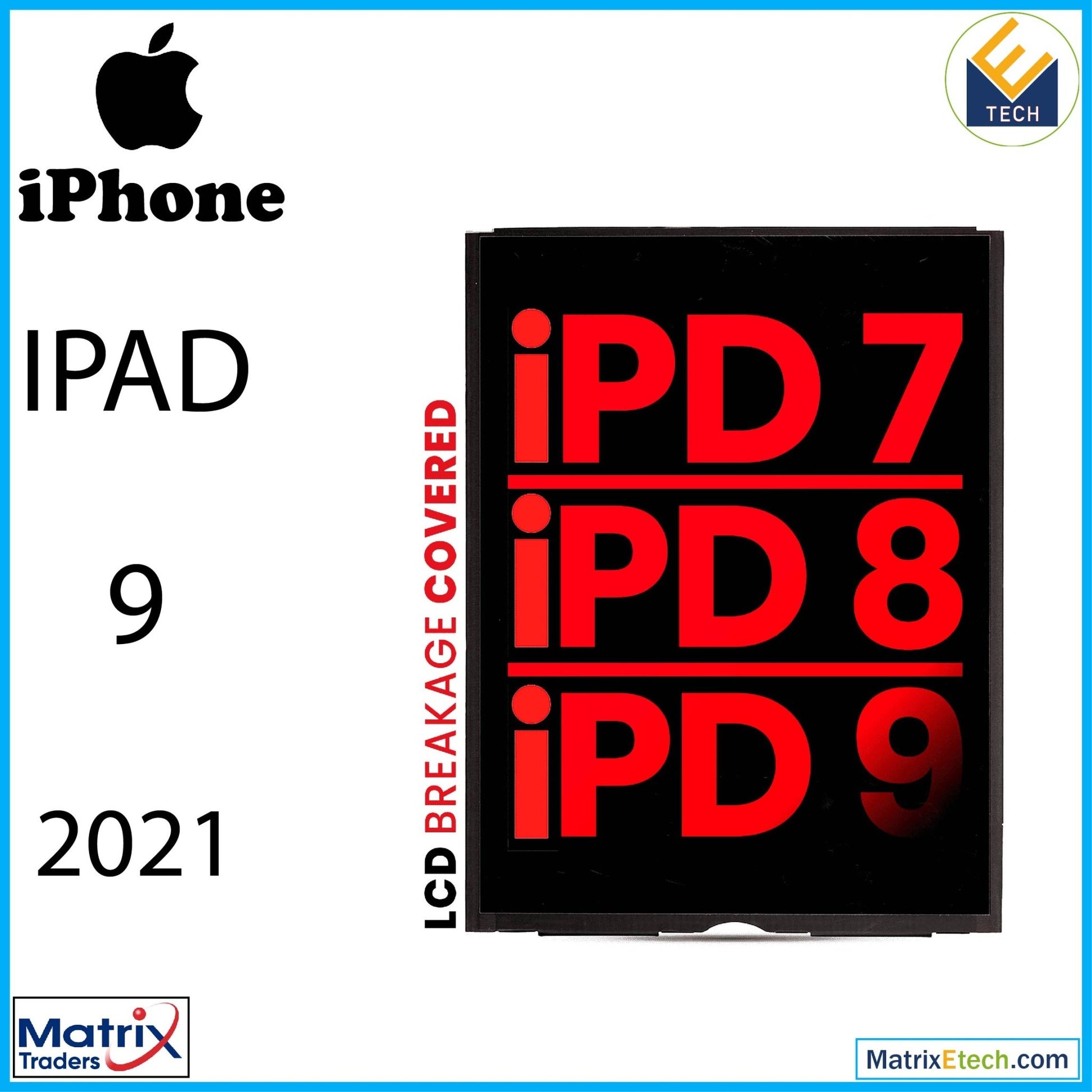 iPad 9 (2021) LCD (Aftermarket Pro XO7) - Matrix Traders