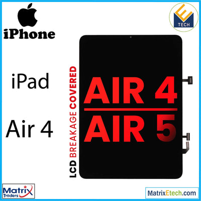 iPad Air 4 LCD Assembly With Digitizer (WiFi and Cellular) (Aftermarket Pro XO7) (Black) - Matrix Traders