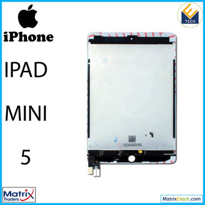 iPad Mini 5 LCD Assembly With Digitizer (Sleep Wake Sensor Flex Pre - Installed) (Aftermarket Pro XO7) (Black) - Matrix Traders