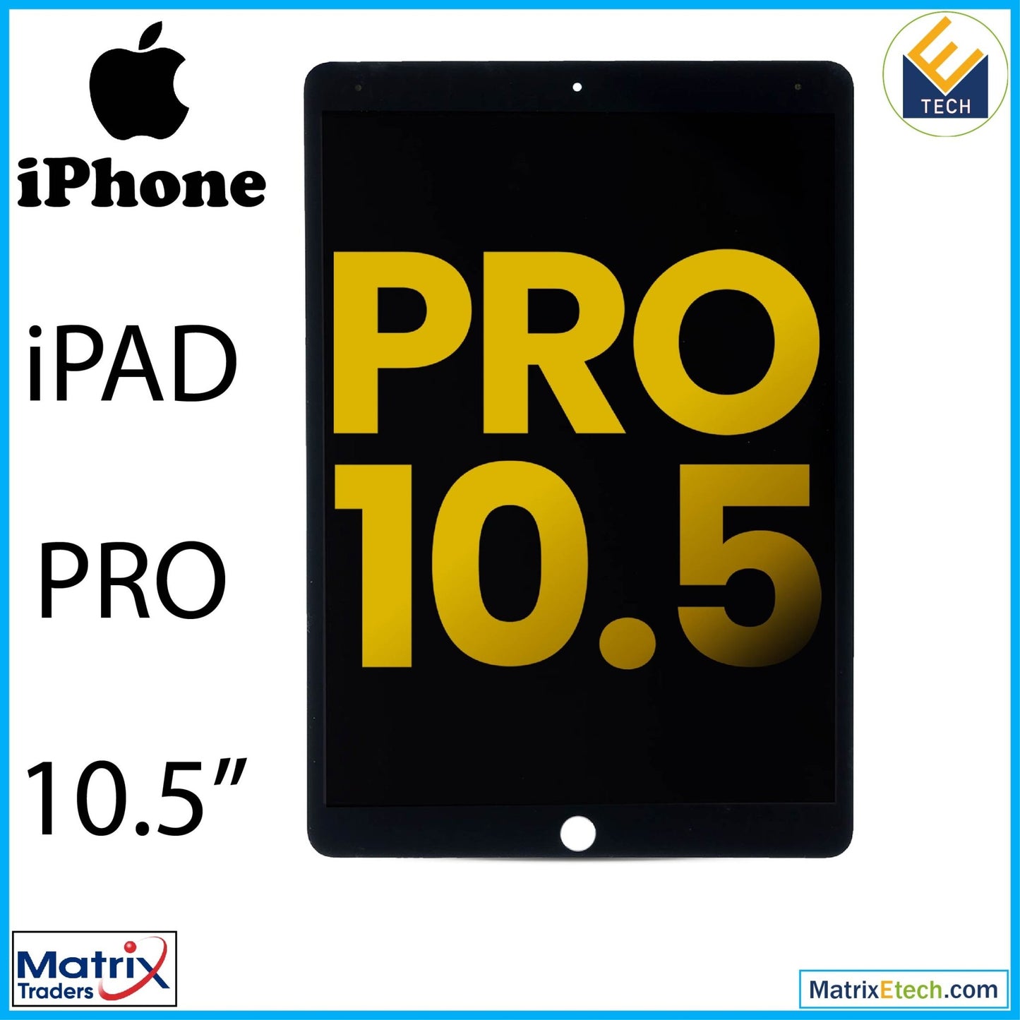 iPad Pro 10.5 LCD Assembly With Digitizer (Premium) (Black) - Matrix Traders