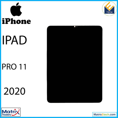 iPad Pro 11 2nd Gen (2020) LCD Assembly With Digitizer (Aftermarket Pro XO7) (Black) - Matrix Traders