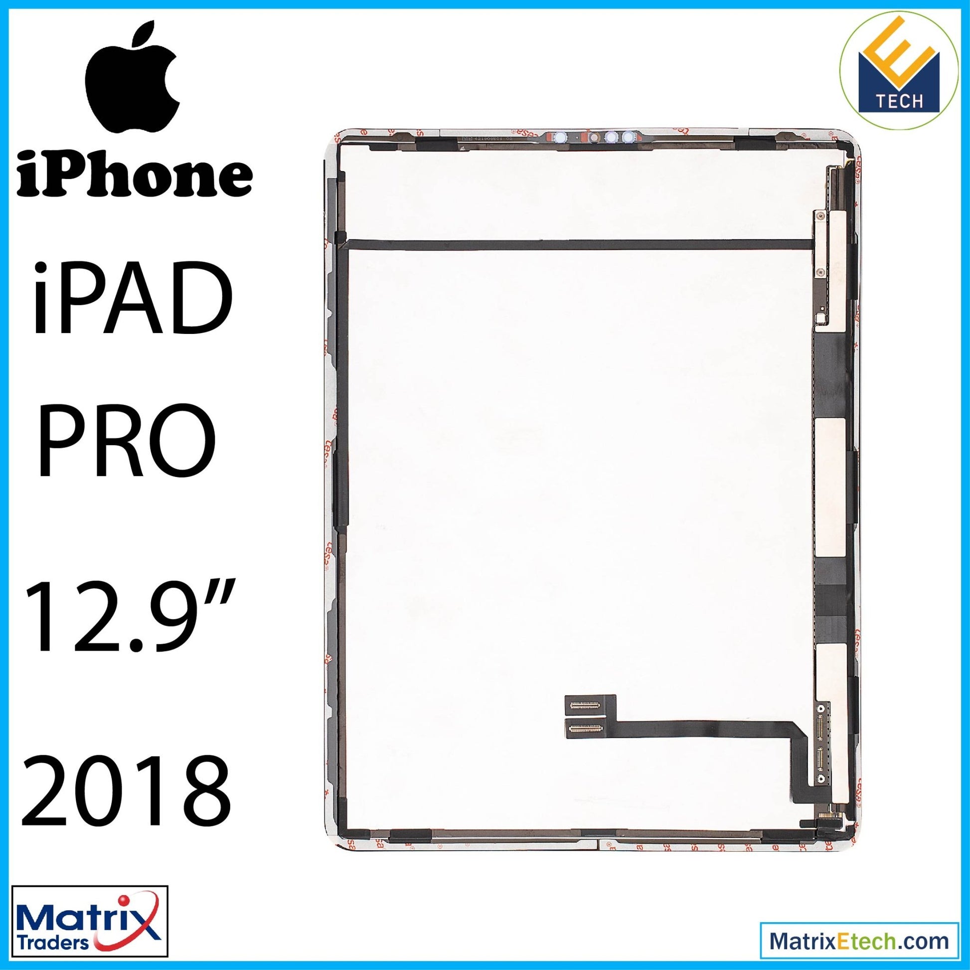 iPad Pro 12.9 3rd Gen (2018) LCD Assembly With Digitizer (Premium) (All Colors) - Matrix Traders