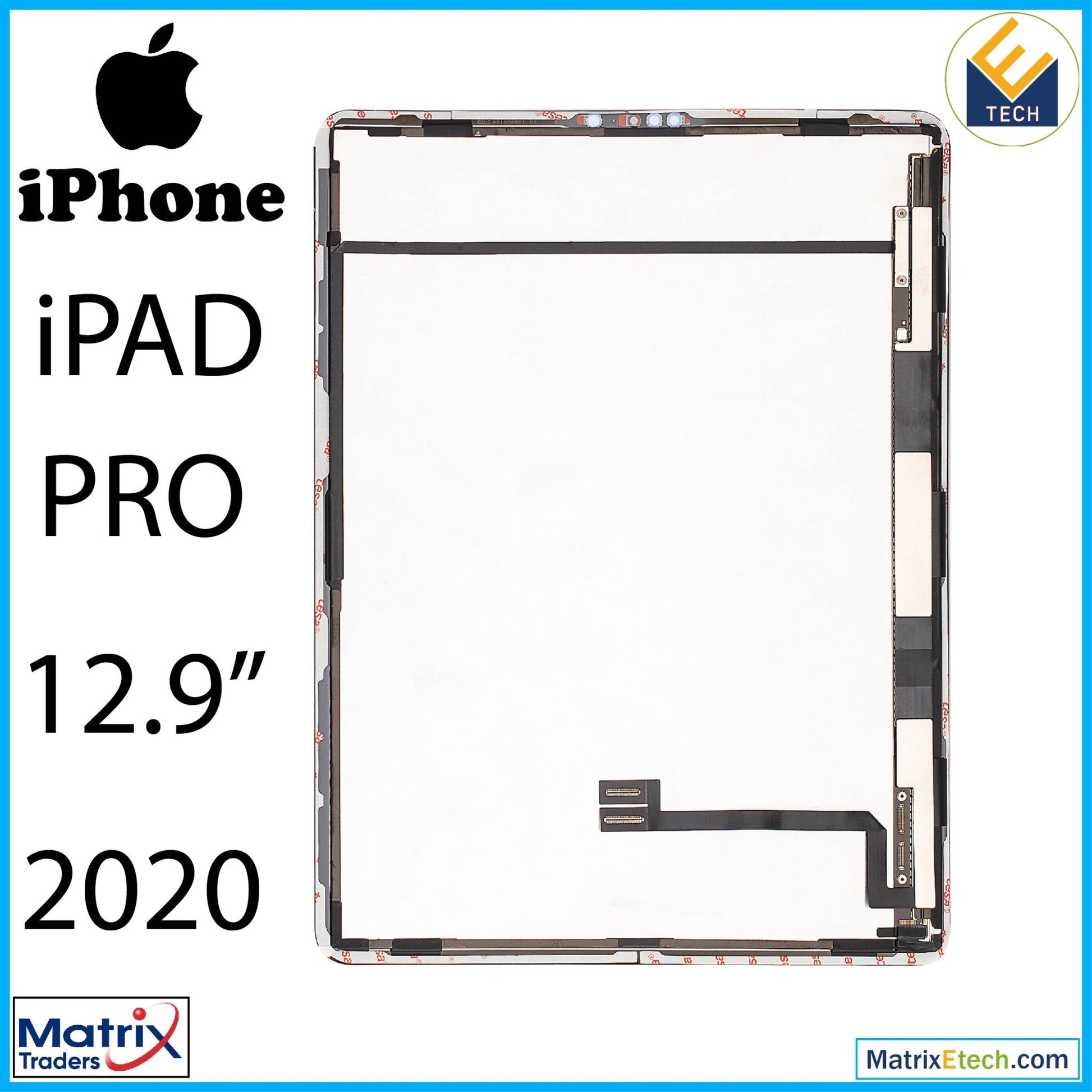 iPad Pro 12.9 4th Gen (2020) LCD Assembly With Digitizer (Premium) (All Colors) - Matrix Traders