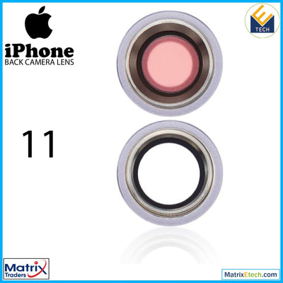 iPhone 11 Back Camera Lens With Bracket & Bezel ( 2 Piece) - Matrix Traders