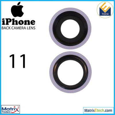 iPhone 11 Back Camera Lens With Bracket & Bezel (2 Piece) - Matrix Traders